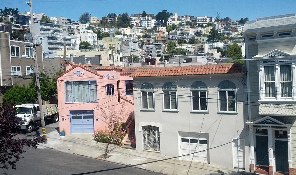 View over Eureka Valley
